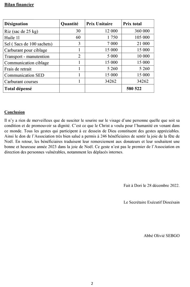 01 23 donazione alimenti Rapport dactivite 02